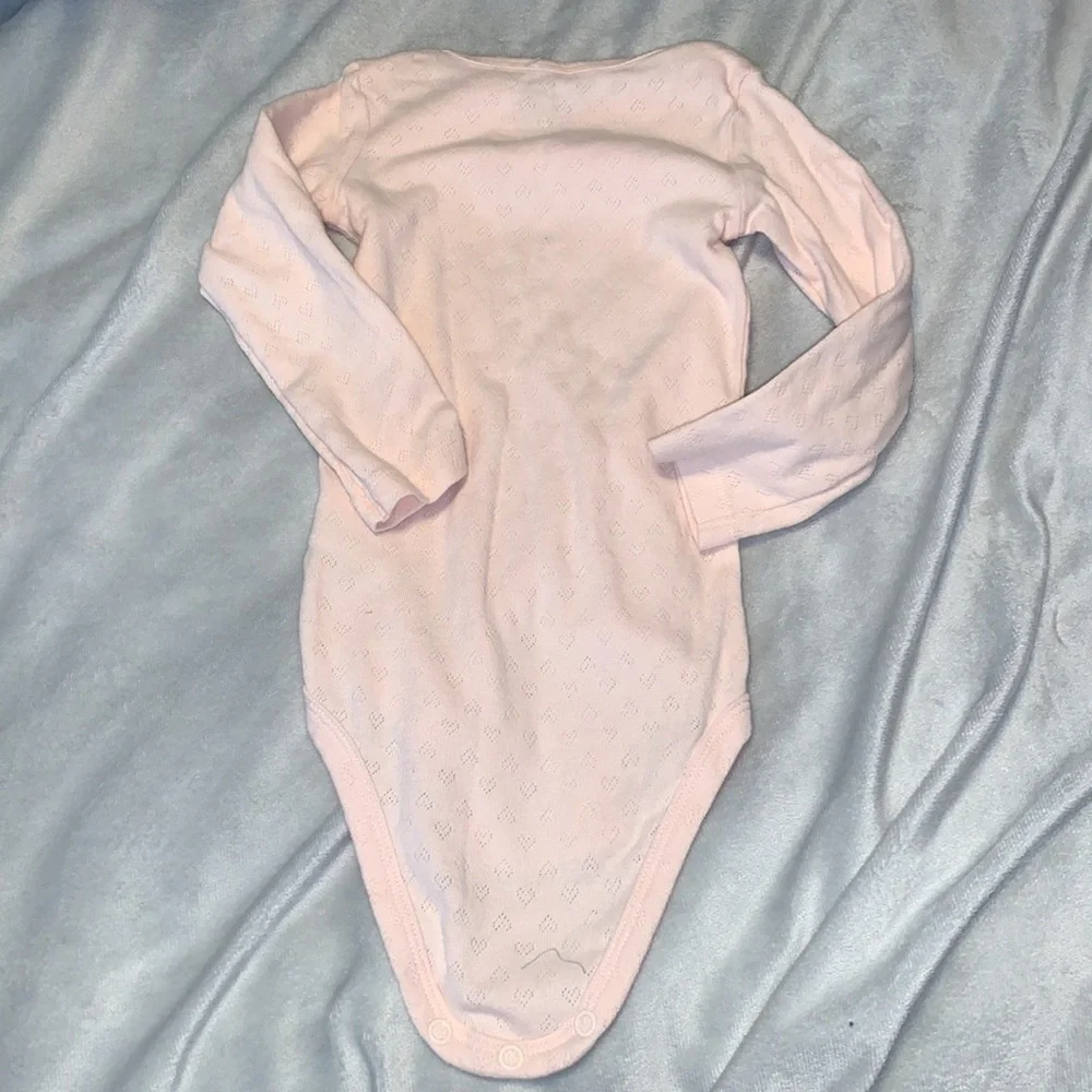 Carters long sleeve onesies bodysuits heart pointelle 24 months mint green pink